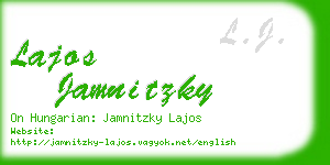 lajos jamnitzky business card